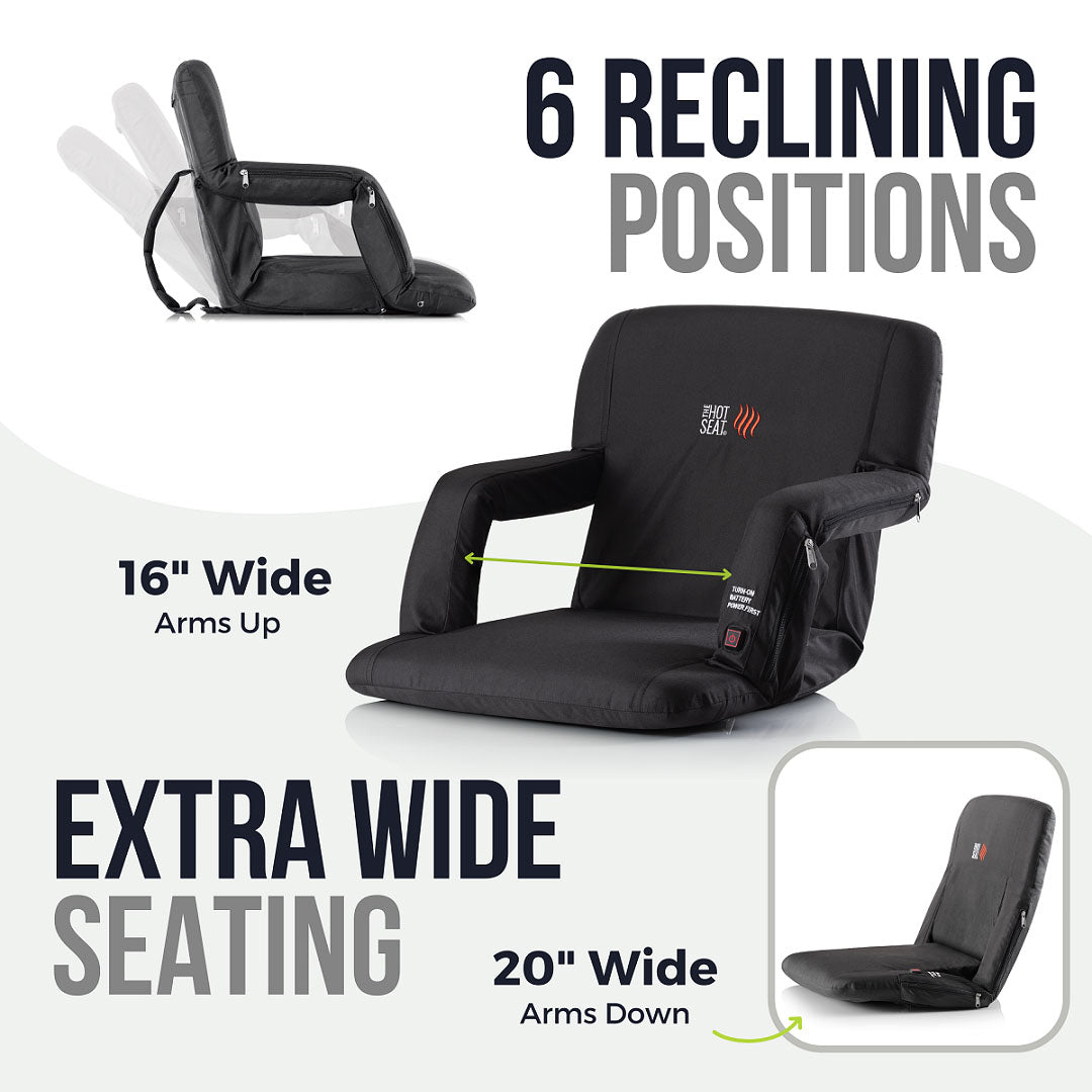 The Original Hot Seat, Dual Heated Bleacher Chair (Battery Included)