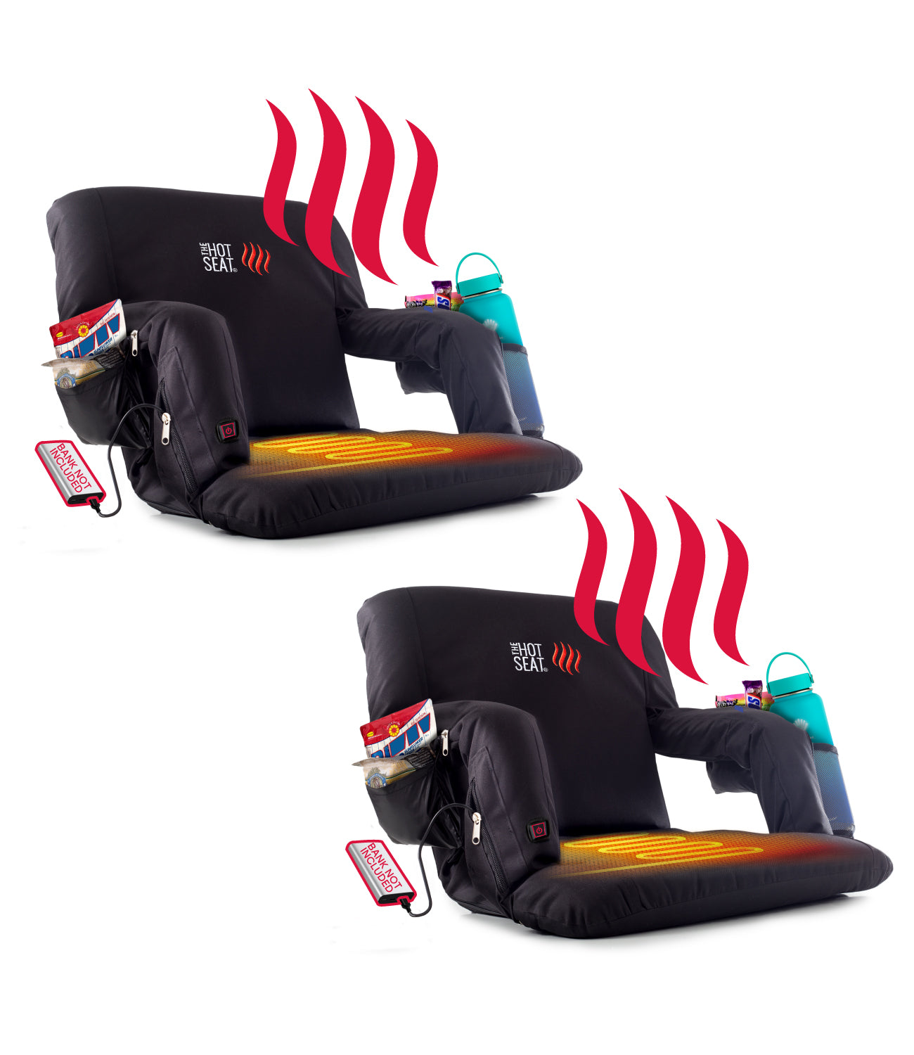 Portable Heated Seat Cushion, 3 Mode Adjustable Heat Heating Cushion, USB  Heated Foldable Back Chair Pad, Memory Foam Heated Seat Pad For Indoor